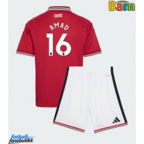 Manchester United Amad Diallo #16 Hjemmedraktsett Barn 2026-27 Kortermet (+ Korte bukser)